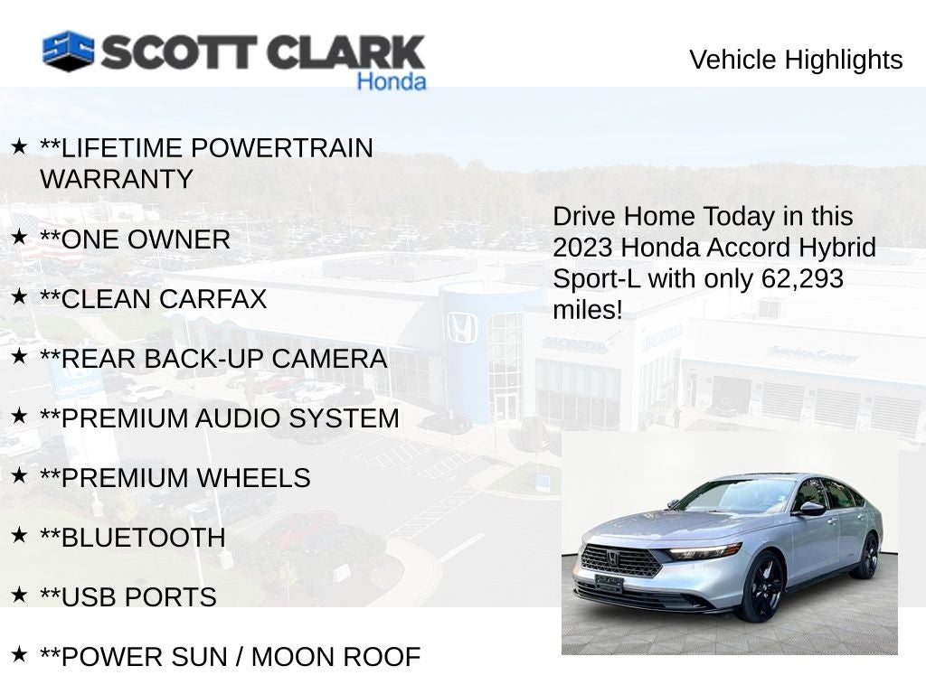 2023 Honda Accord Hybrid Sport-L