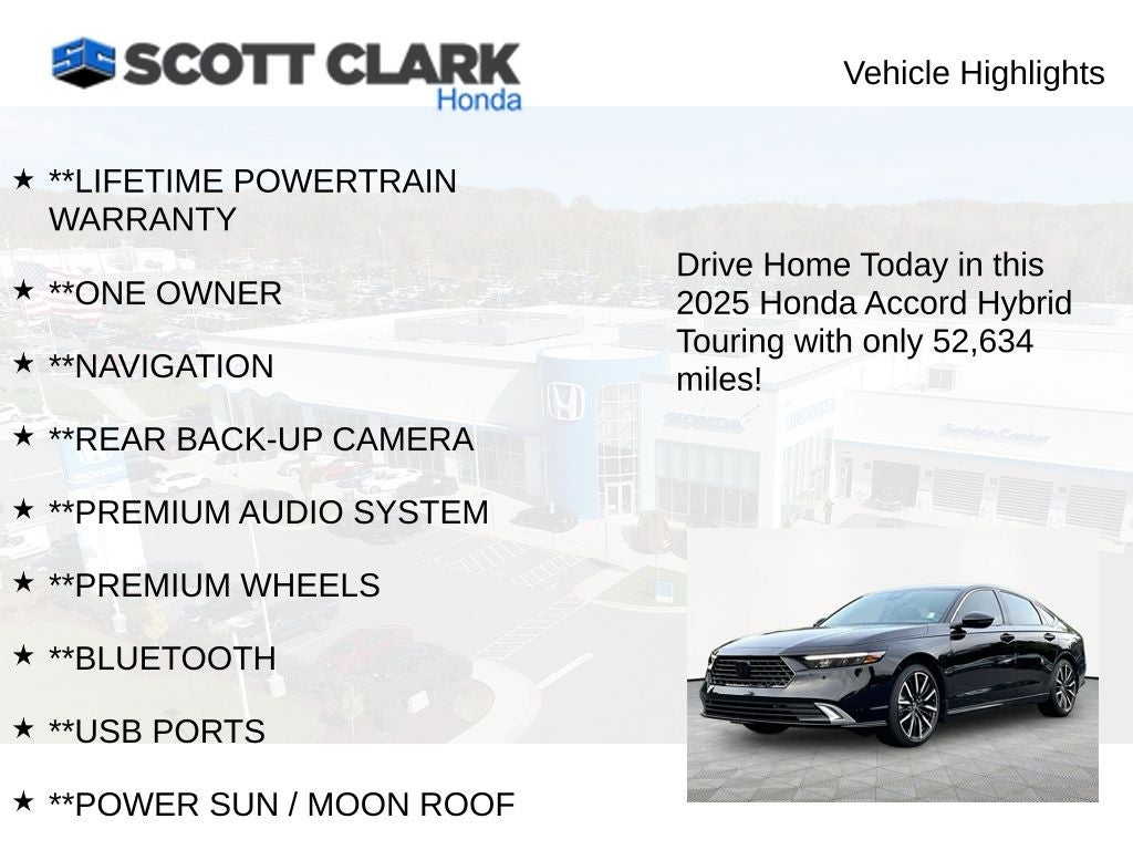 2025 Honda Accord Hybrid Touring