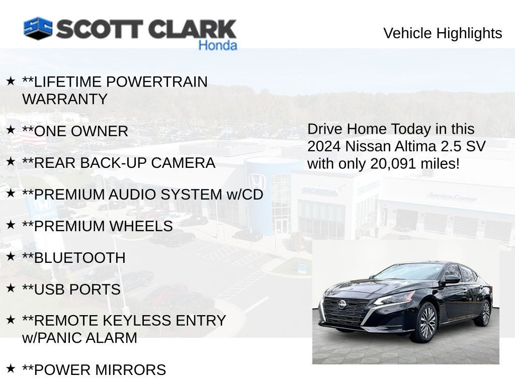 2024 Nissan Altima 2.5 SV