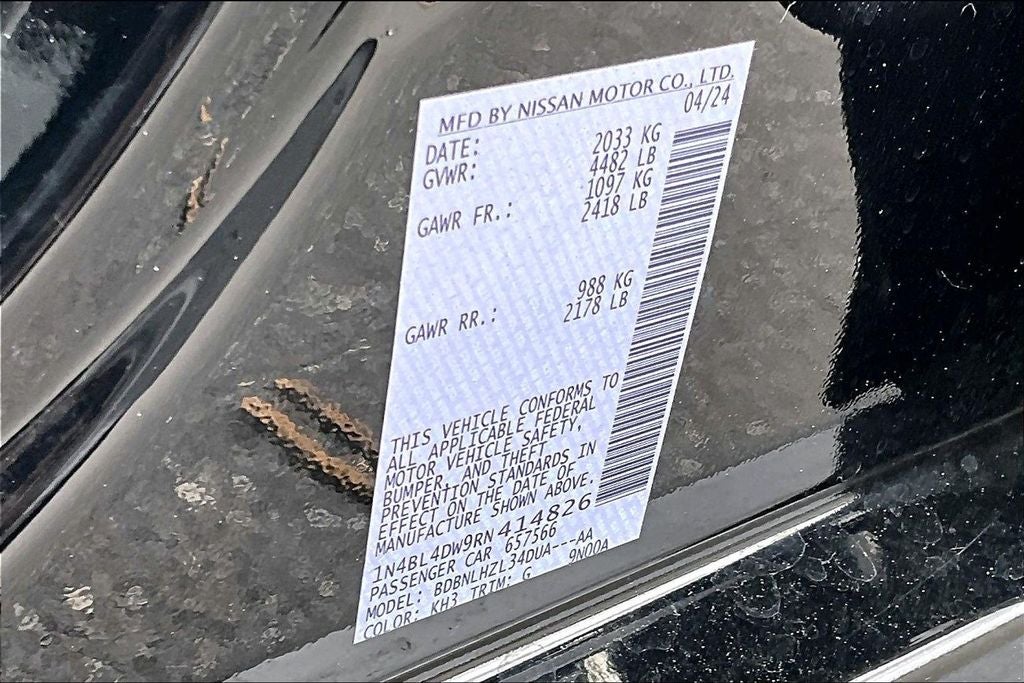 2024 Nissan Altima 2.5 SV