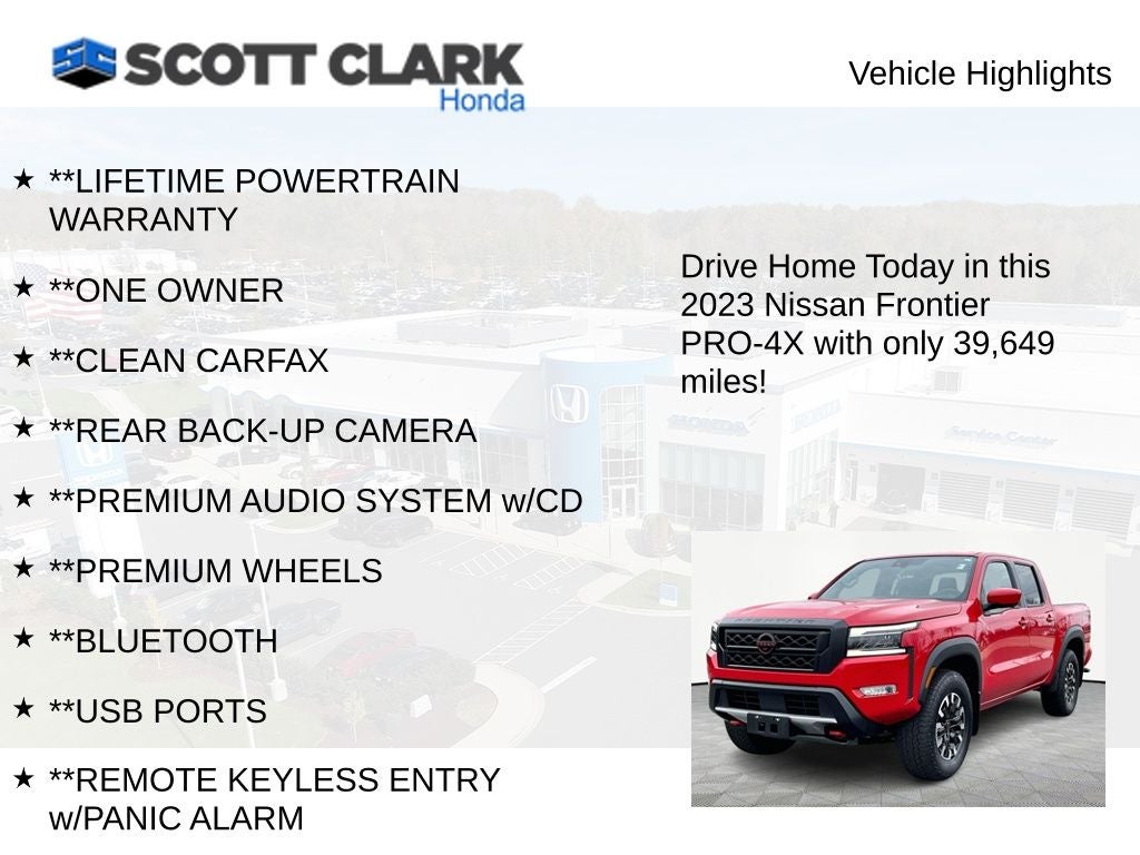 2023 Nissan Frontier PRO-4X