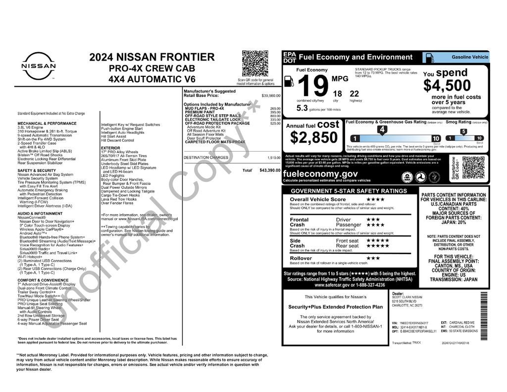 2024 Nissan Frontier PRO-4X