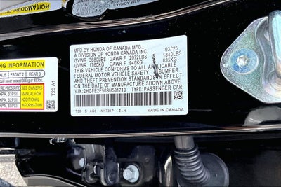 2025 Honda Civic Sport