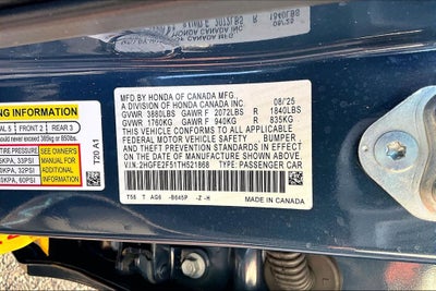 2026 Honda Civic Sport