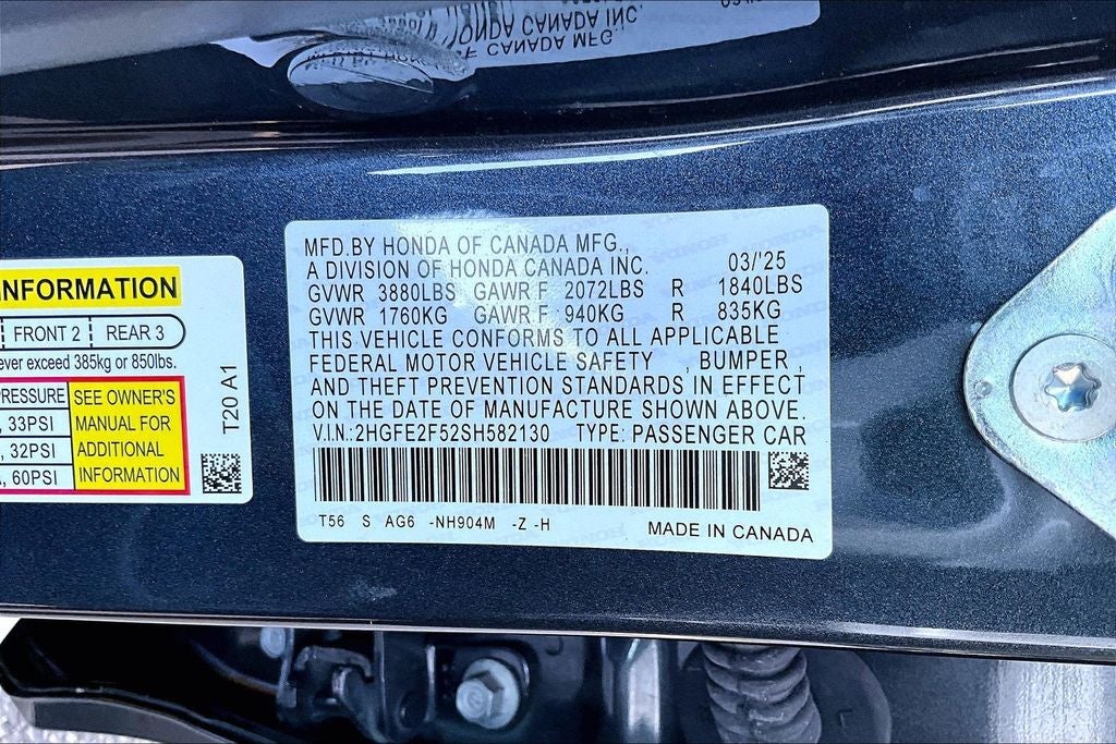 2025 Honda Civic Sport