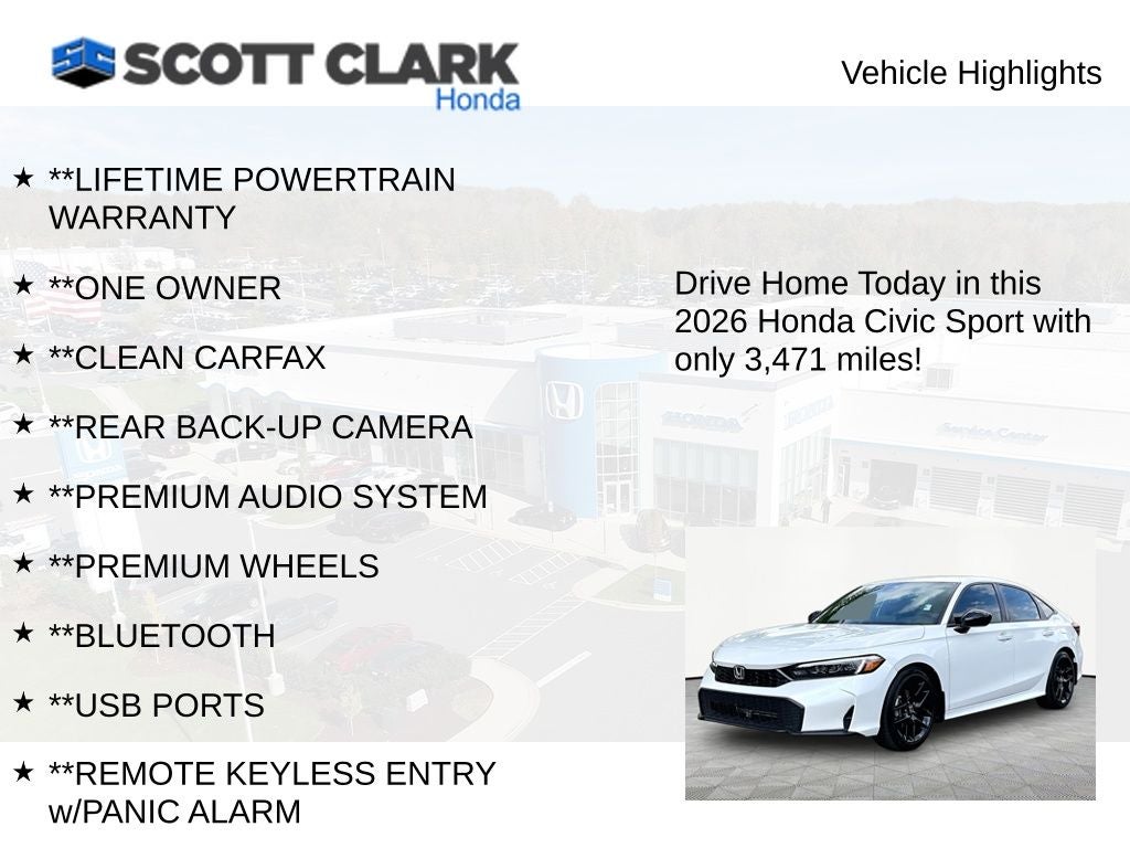 2026 Honda Civic Sport