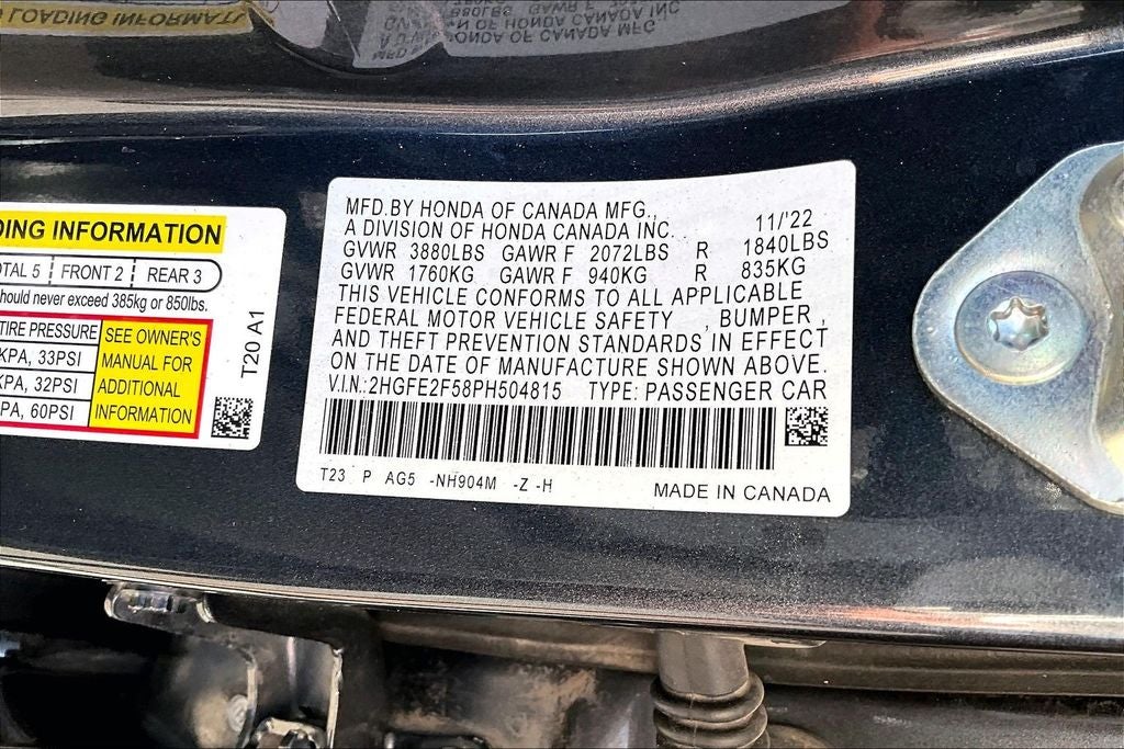 2023 Honda Civic Sport