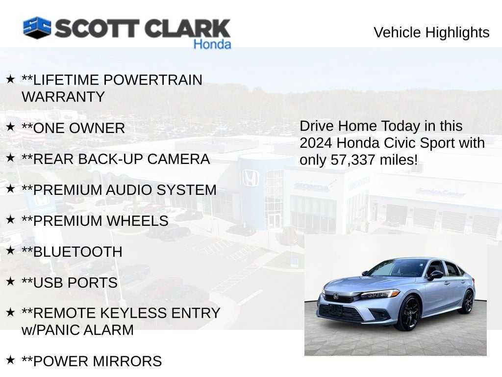 2024 Honda Civic Sport