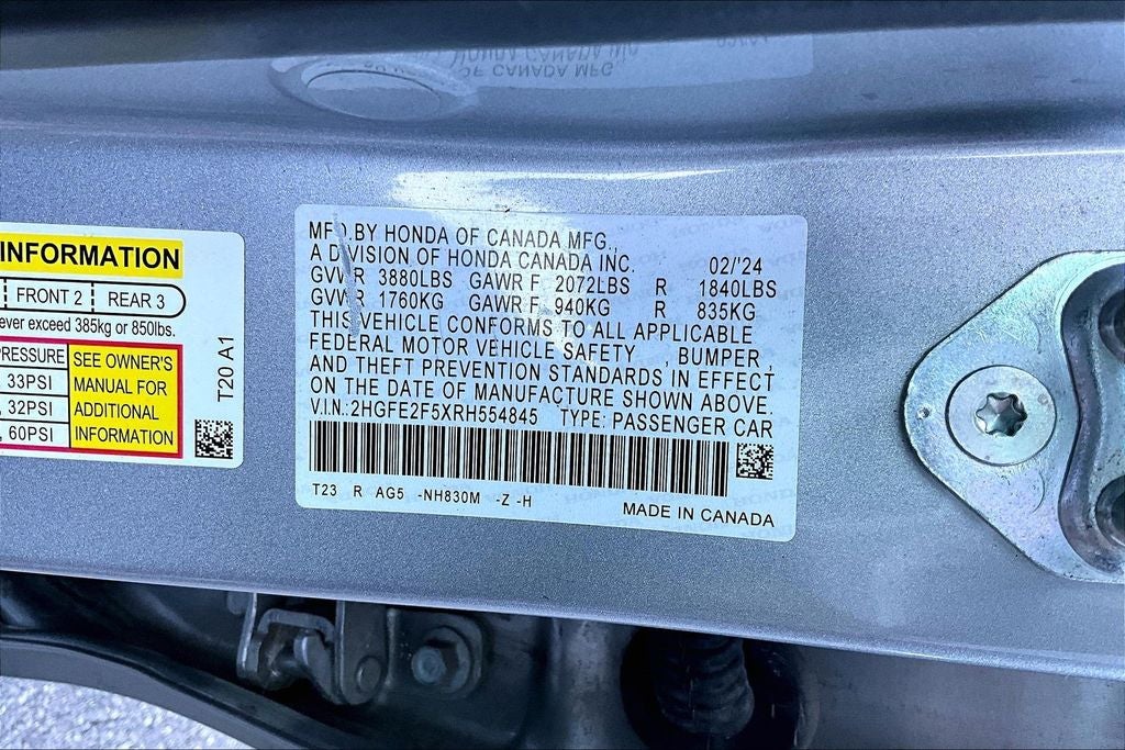 2024 Honda Civic Sport