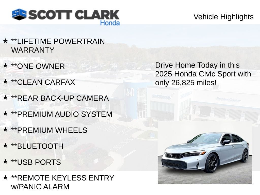 2025 Honda Civic Sport