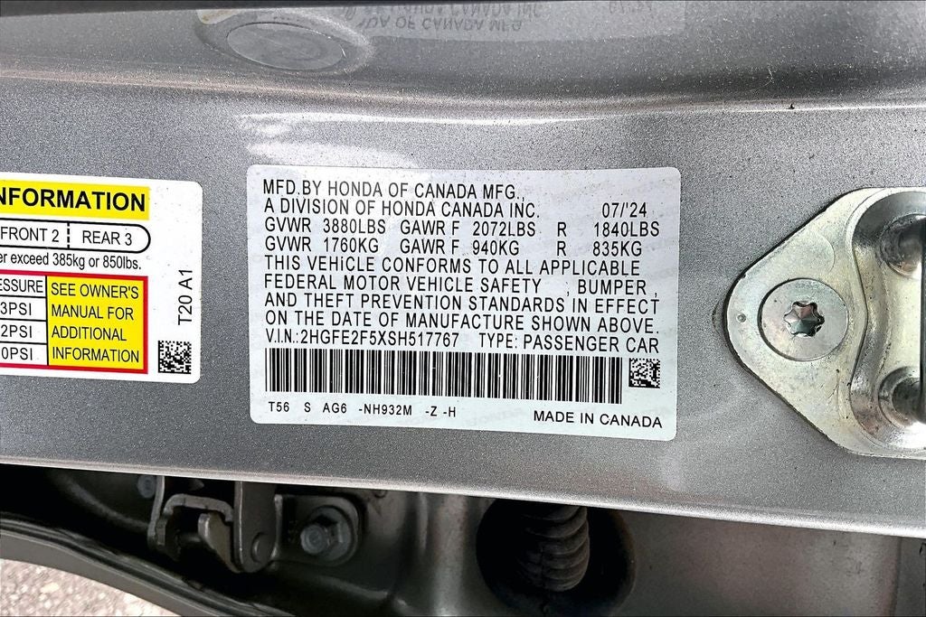 2025 Honda Civic Sport