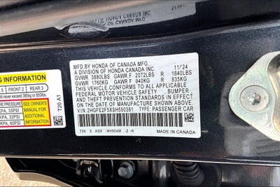 2025 Honda Civic Sport