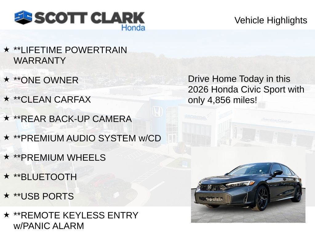 2026 Honda Civic Sport