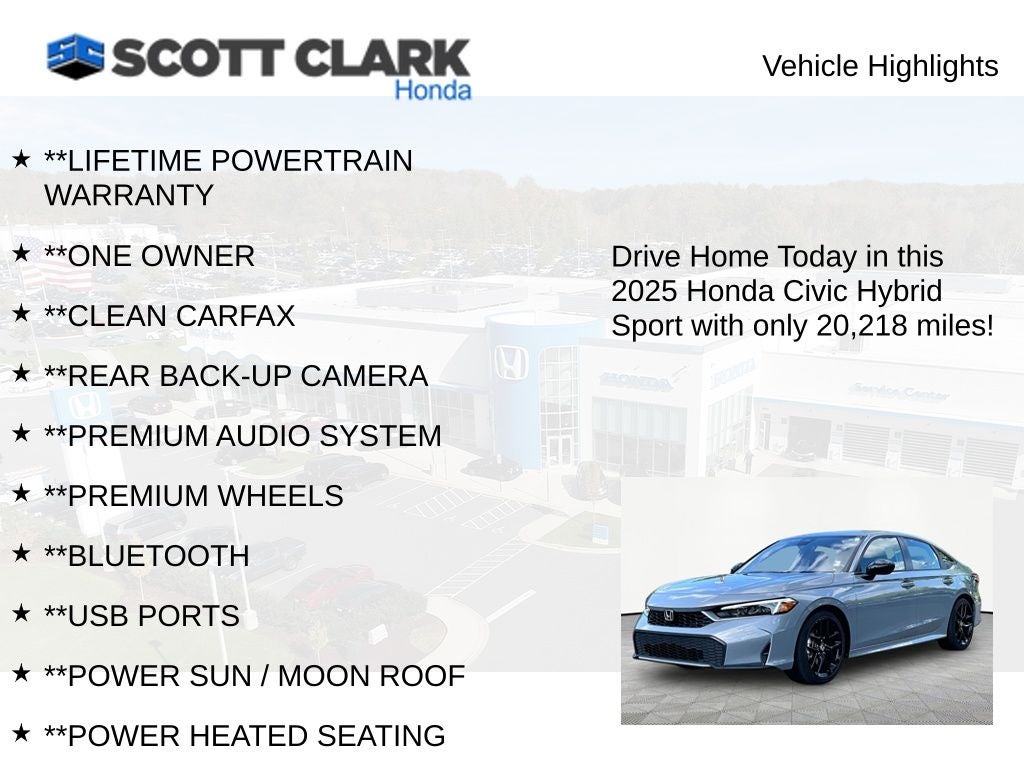 2025 Honda Civic Hybrid Sport