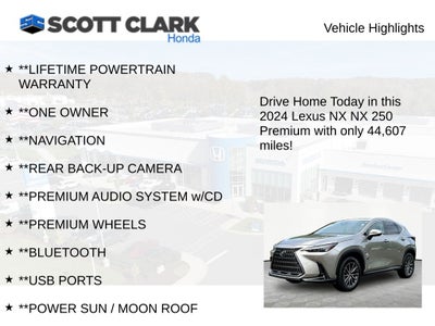 2024 Lexus NX NX 250 Premium