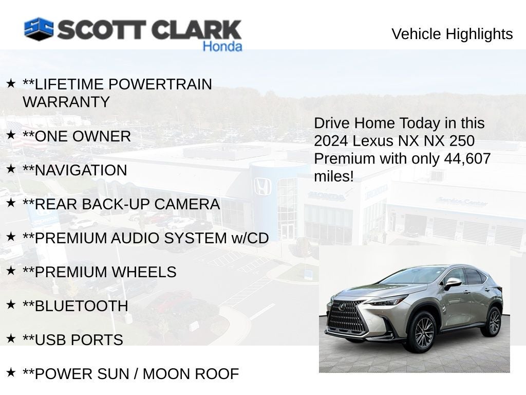 2024 Lexus NX NX 250 Premium