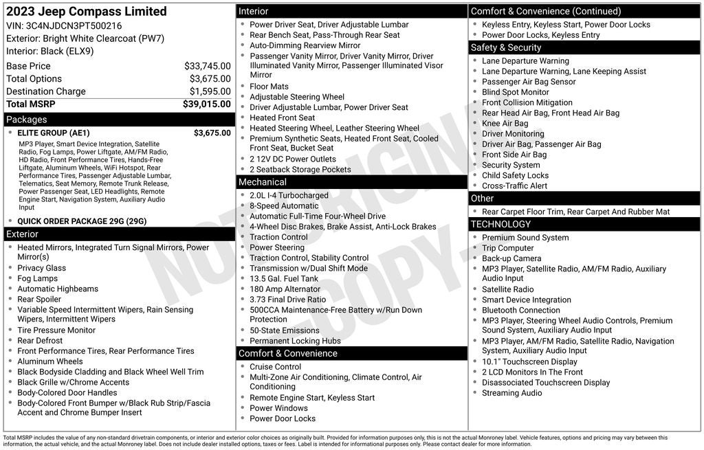 2023 Jeep Compass Limited
