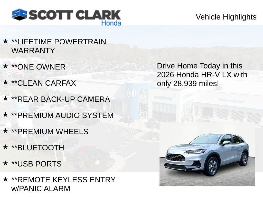 2026 Honda HR-V LX
