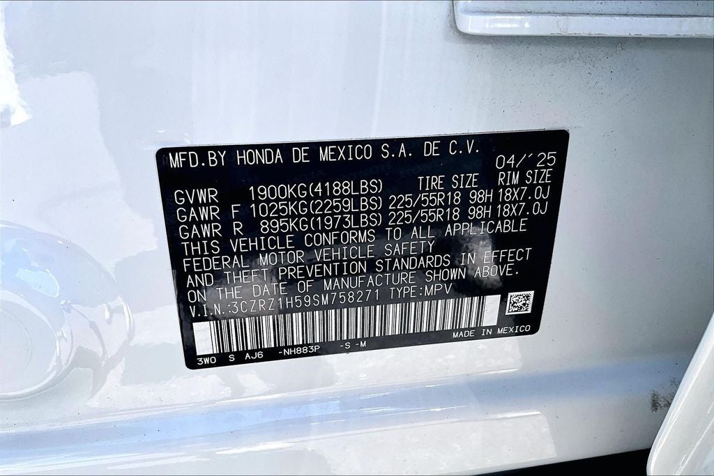2025 Honda HR-V Sport
