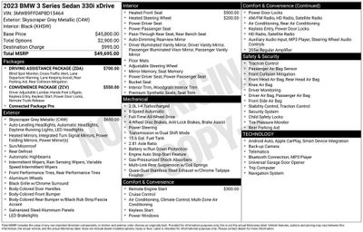 2023 BMW 3 Series 330i xDrive
