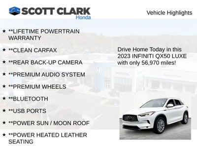 2023 INFINITI QX50 LUXE