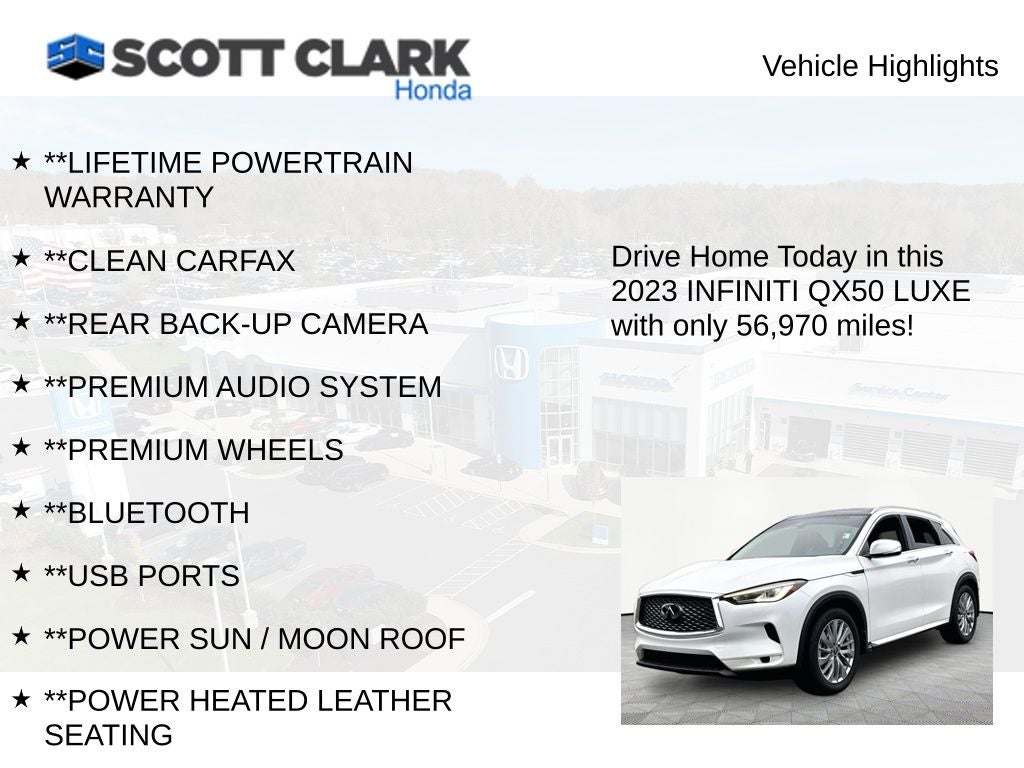2023 INFINITI QX50 LUXE