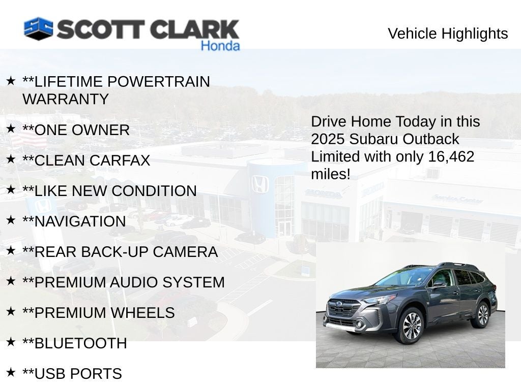2025 Subaru Outback Limited