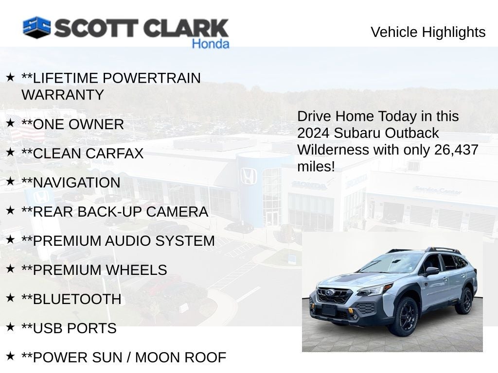 2024 Subaru Outback Wilderness