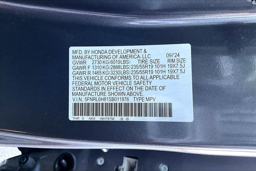 2025 Honda Odyssey Touring