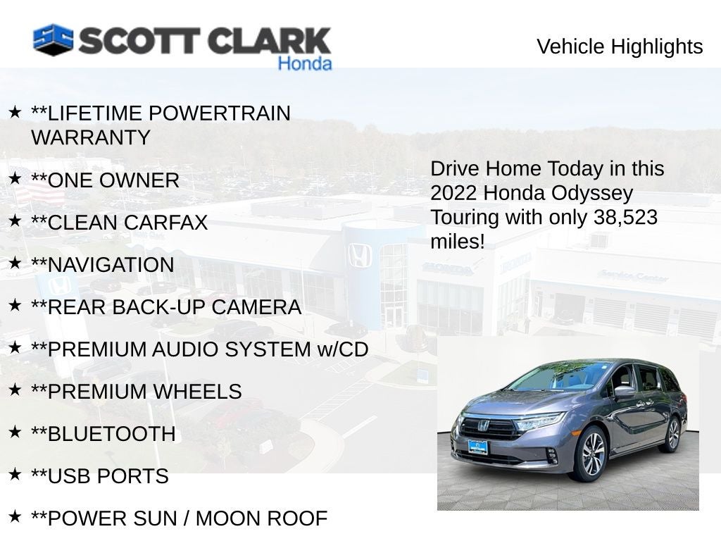 2022 Honda Odyssey Touring
