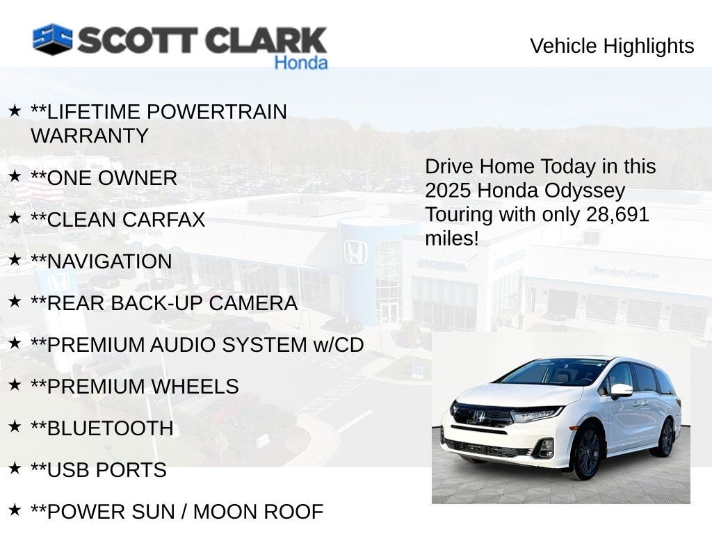 2025 Honda Odyssey Touring
