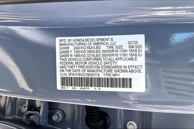 2026 Honda Passport RTL Blackout
