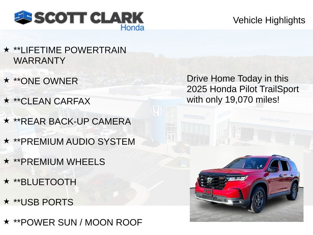 2025 Honda Pilot TrailSport