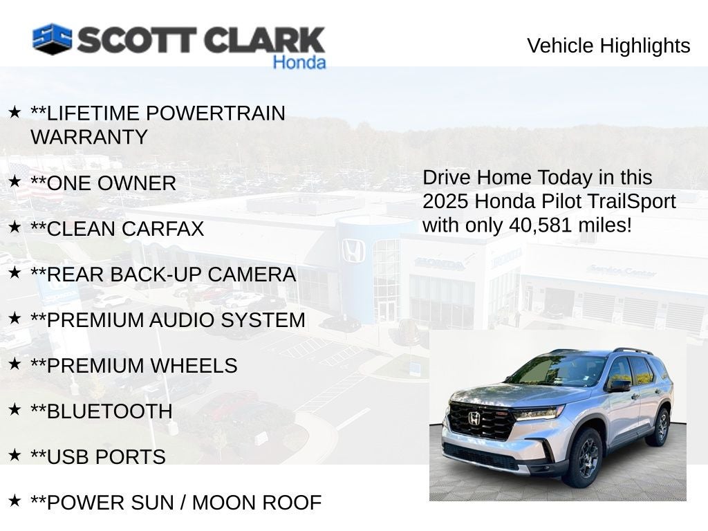 2025 Honda Pilot TrailSport