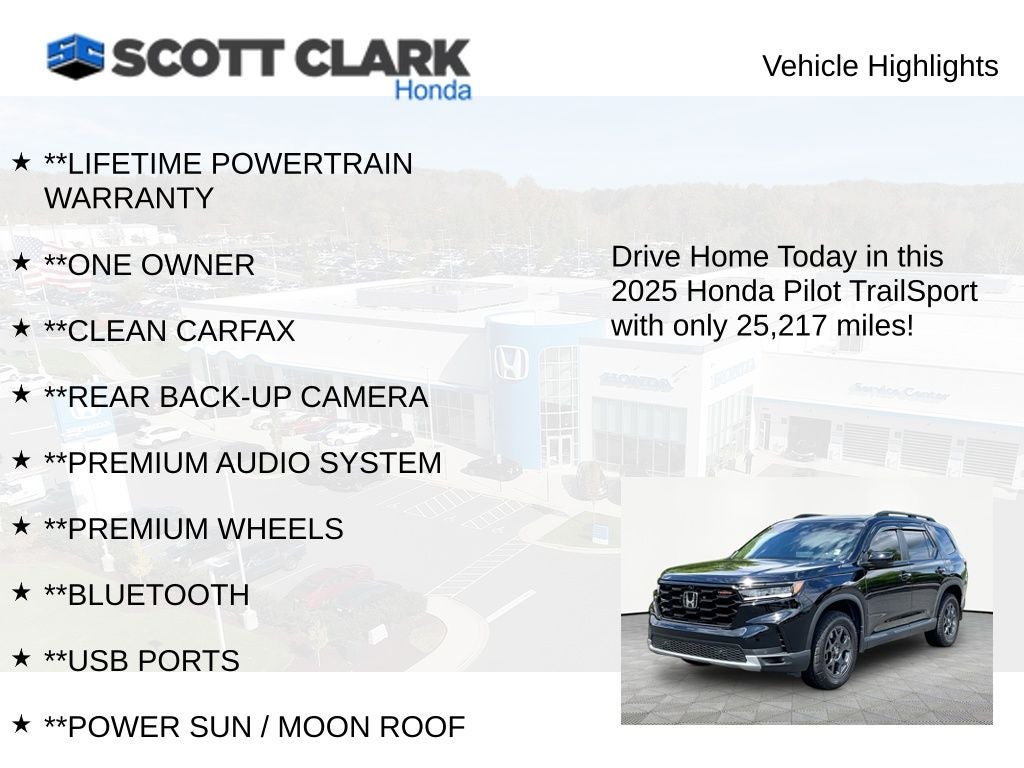 2025 Honda Pilot TrailSport