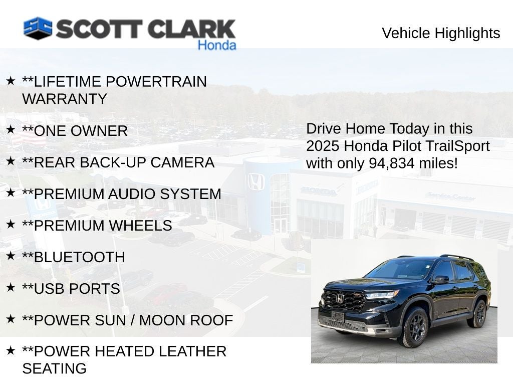 2025 Honda Pilot TrailSport