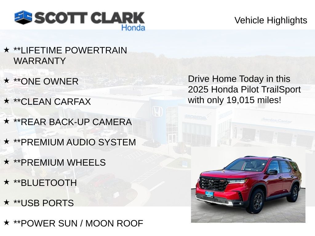 2025 Honda Pilot TrailSport