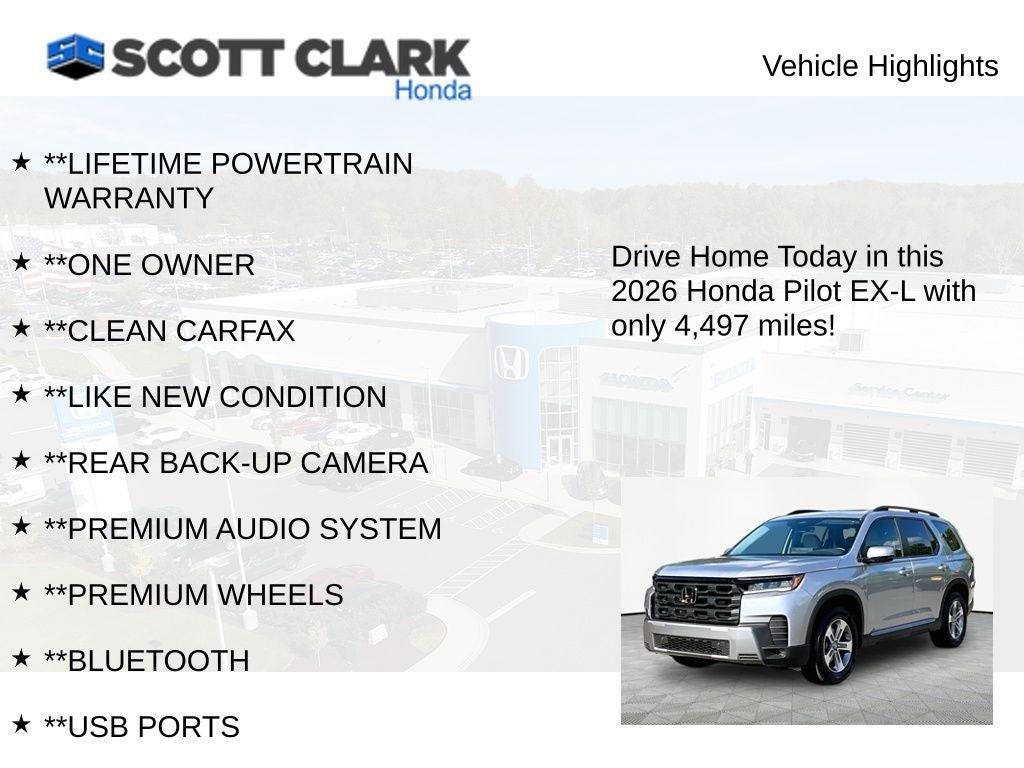 2026 Honda Pilot EX-L