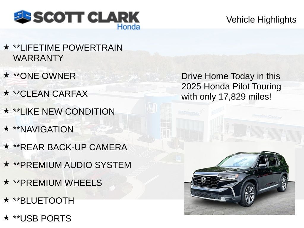 2025 Honda Pilot Touring