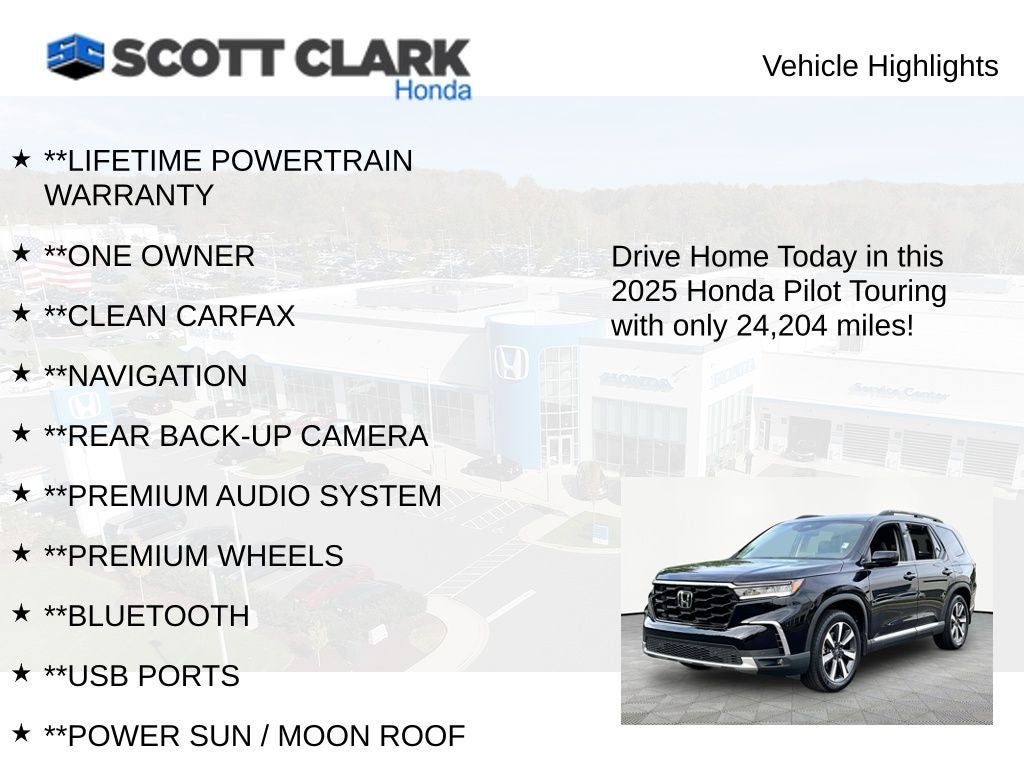 2025 Honda Pilot Touring