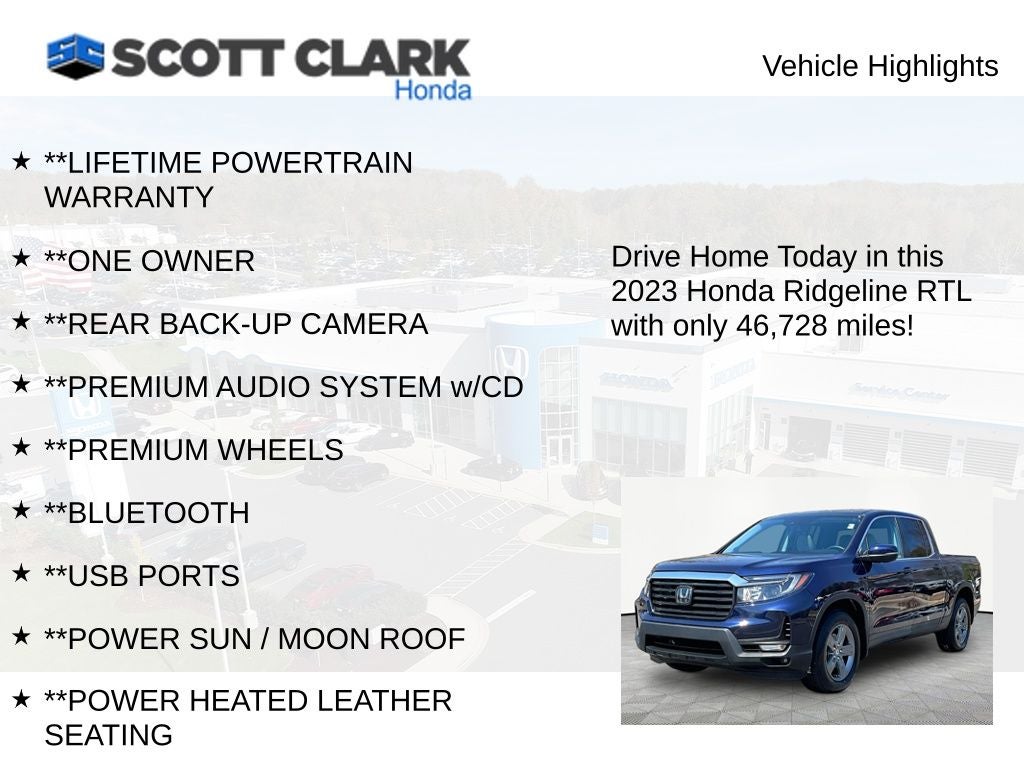2023 Honda Ridgeline RTL