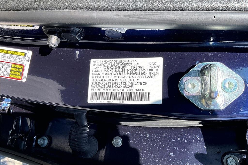 2023 Honda Ridgeline RTL