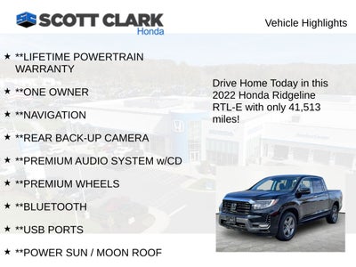 2022 Honda Ridgeline RTL-E
