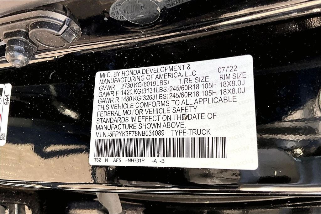 2022 Honda Ridgeline RTL-E