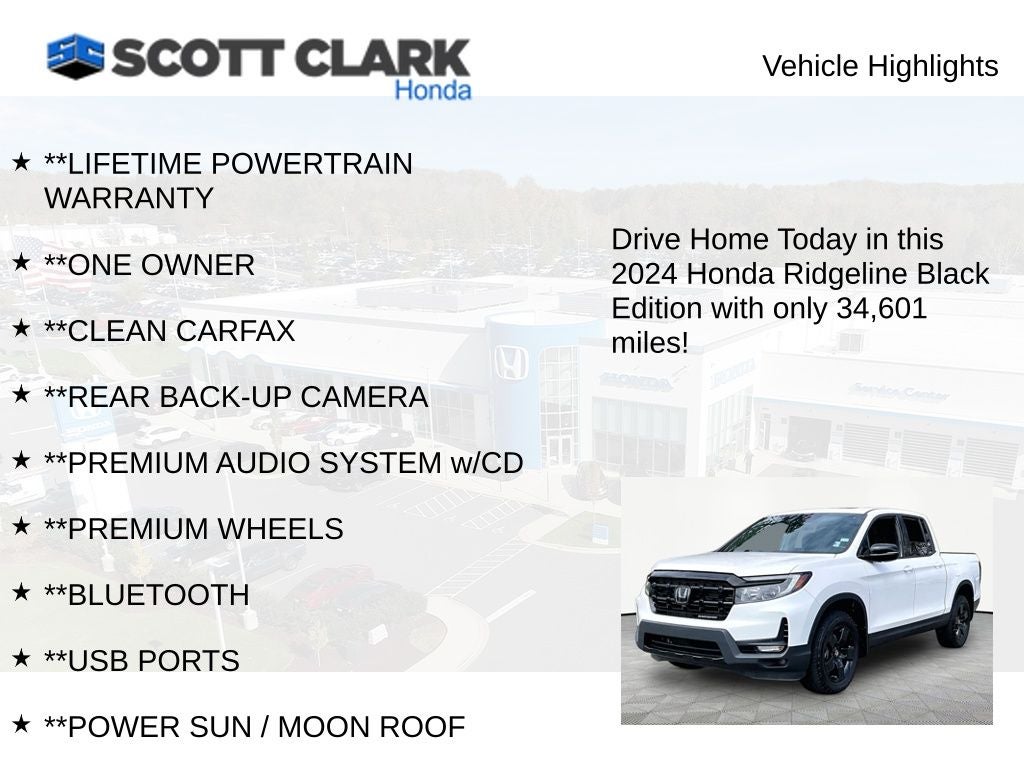 2024 Honda Ridgeline Black Edition
