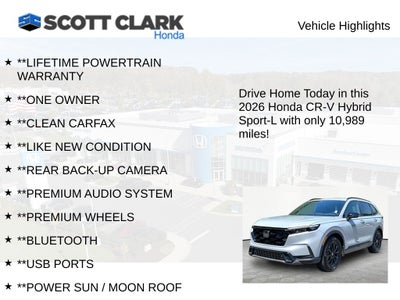 2026 Honda CR-V Hybrid Sport-L