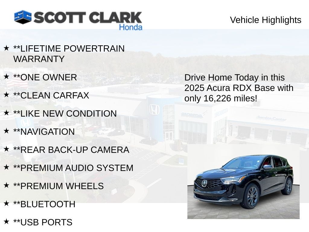 2025 Acura RDX w/A-Spec Package