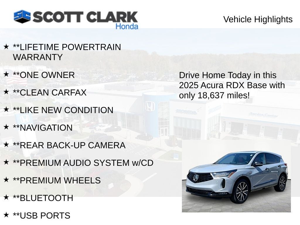 2025 Acura RDX w/A-Spec Advance Package