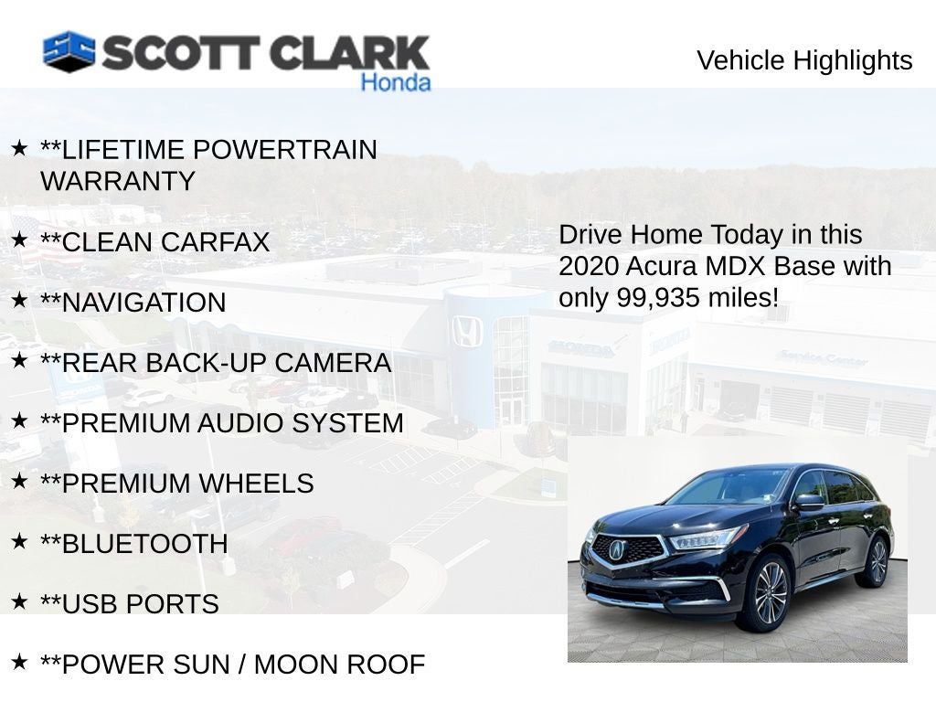 2020 Acura MDX w/Technology Pkg
