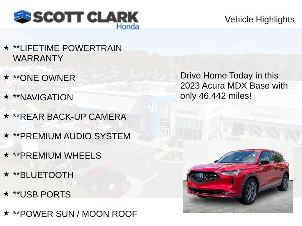 2023 Acura MDX w/A-Spec Package